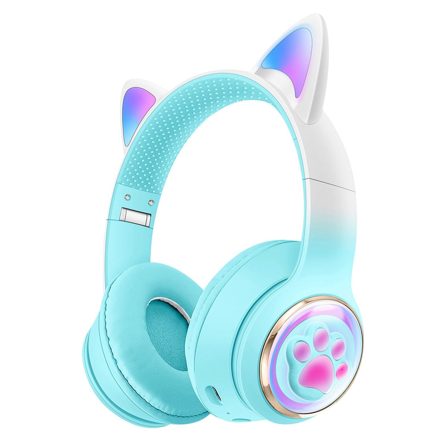 Luminous Cat Ears Bluetooth Over-Ear Headphones
