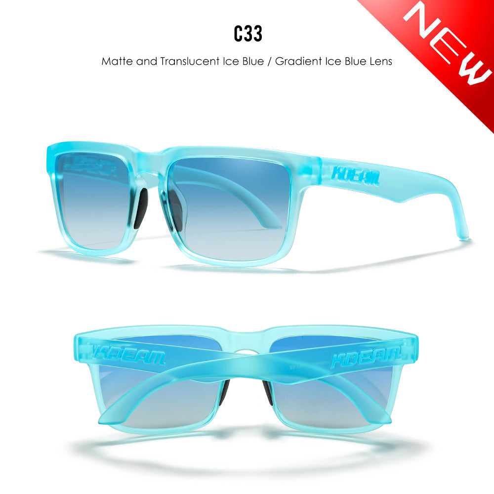 Classic polarized sunglasses for men and women ultra light driving glasses colorful real film sunglasses - Korvel