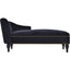58-Inch Velvet Lounge Chair with Nailhead Trim