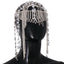 Elegant Leaf Water Diamond Tassel Headwear for Women