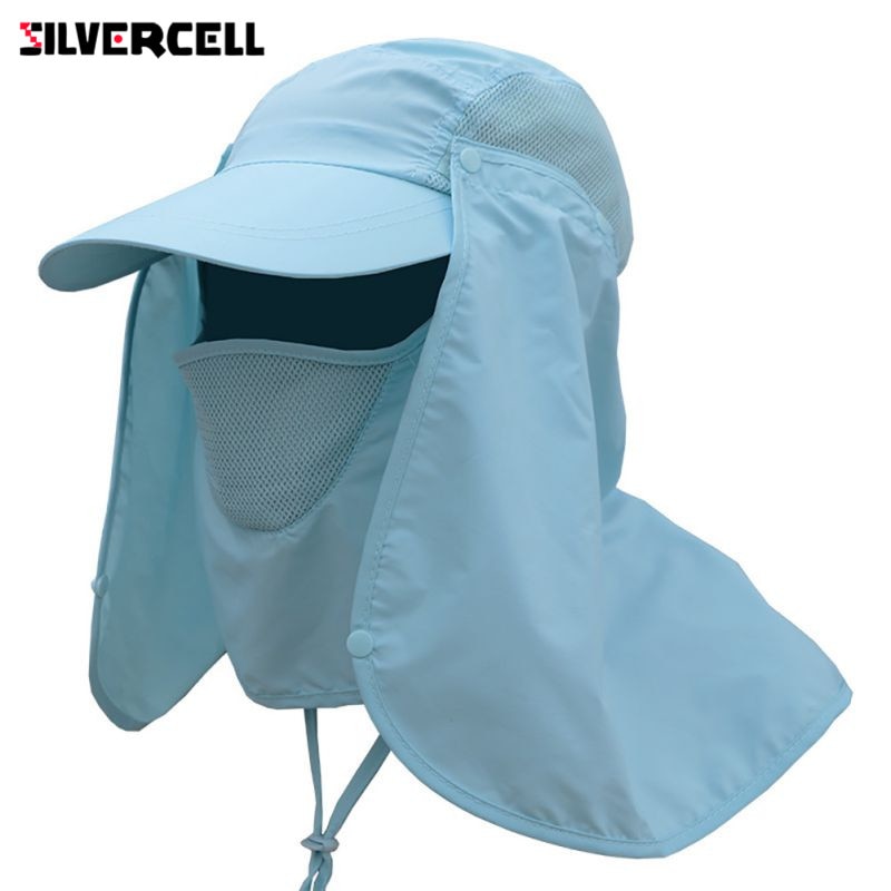 Premium Sun Cap with Removable Neck Flap for UV Protection