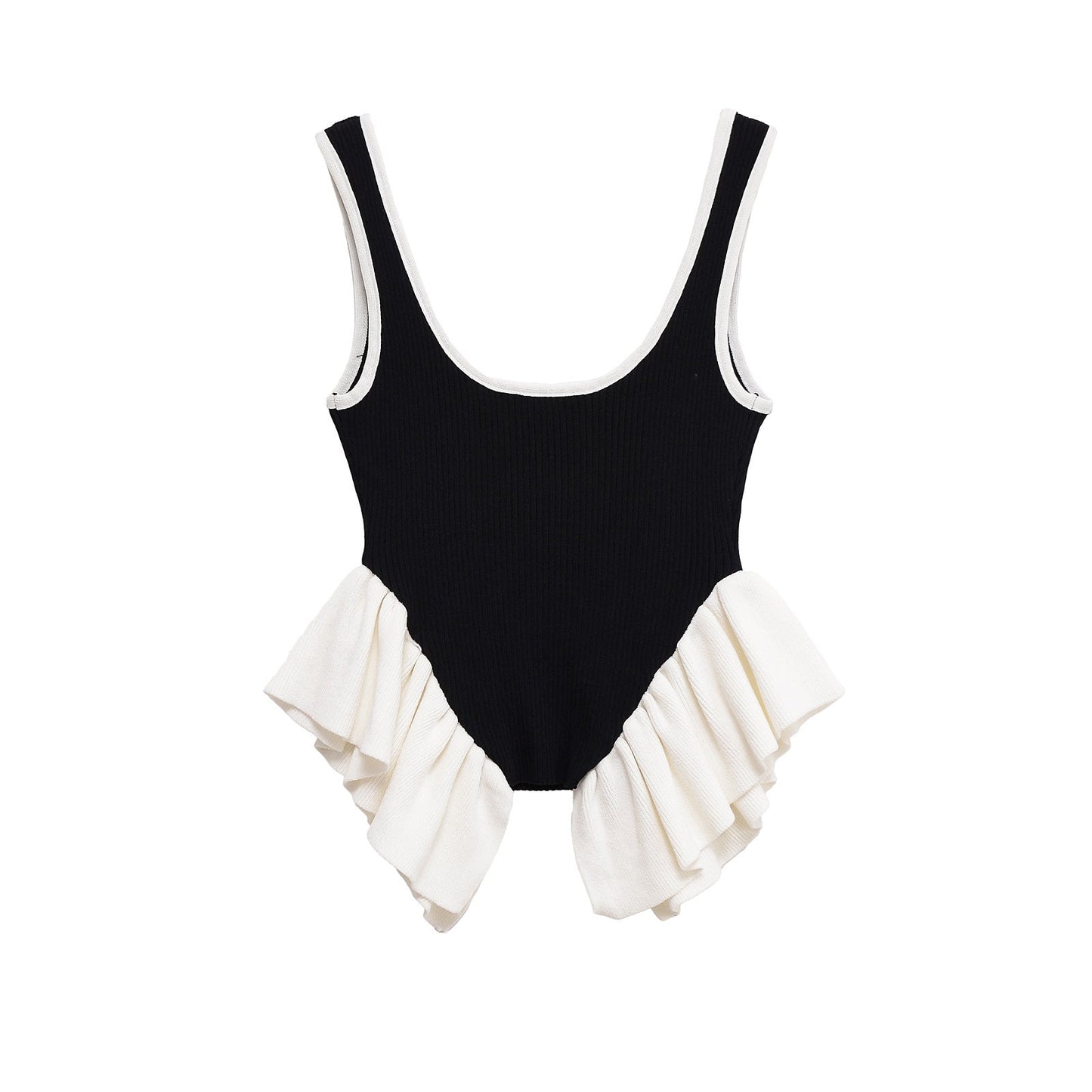 Elegant and Versatile Sleeveless Strap Top with  Design - Korvel