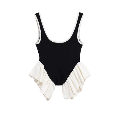 Elegant and Versatile Sleeveless Strap Top with  Design - Korvel
