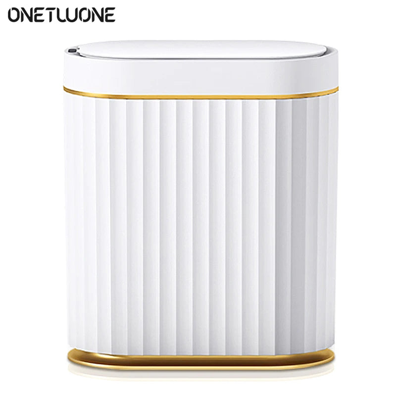 Smart Sensor Trash Can Touchless Sensor Trash Bin Trash Can with Lid Automatic Sensor Waste Basket - Korvel