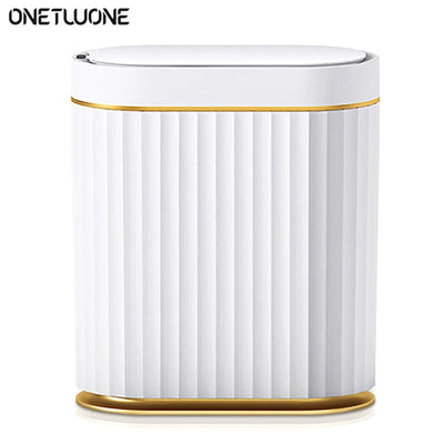 Smart Sensor Trash Can Touchless Sensor Trash Bin Trash Can with Lid Automatic Sensor Waste Basket - Korvel
