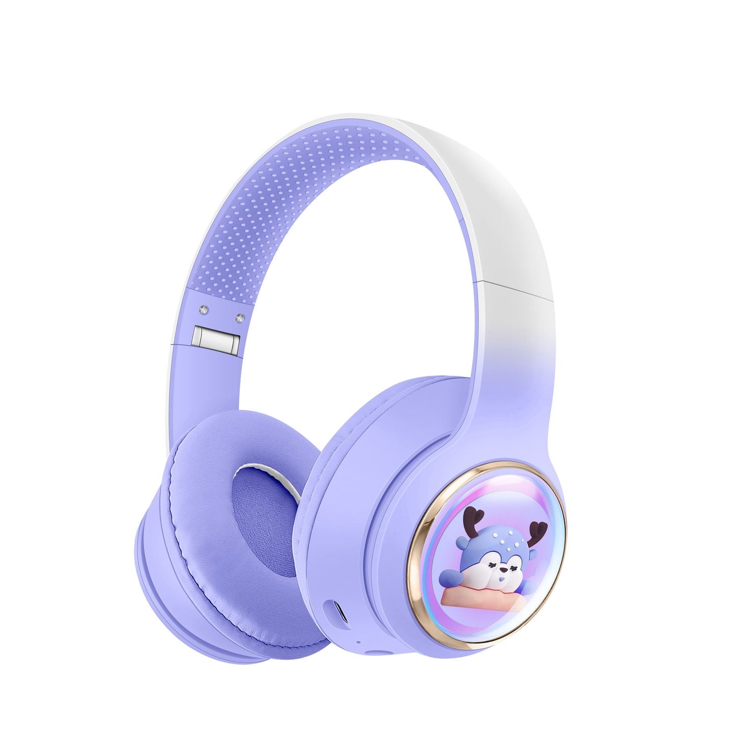 AKZ-56 Earphones Space Cabin Cute Cartoon Pet Bluetooth Headwear Large Battery Earphones Foldable Earphones - Korvel