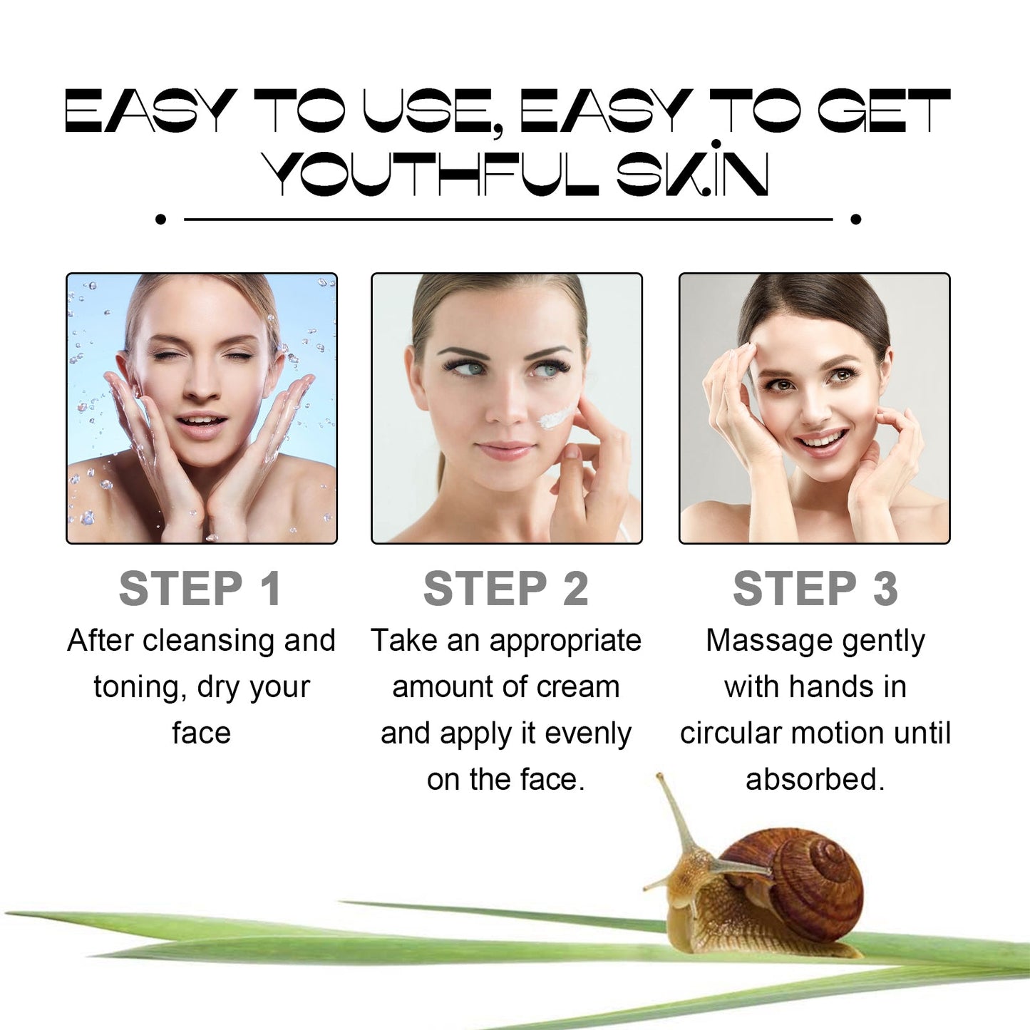 Snail Mucin 92% Moisturizer, Moisturizing And Smoothing Facial Wrinkles Firming And Elastic Skin Care Cream - Korvel