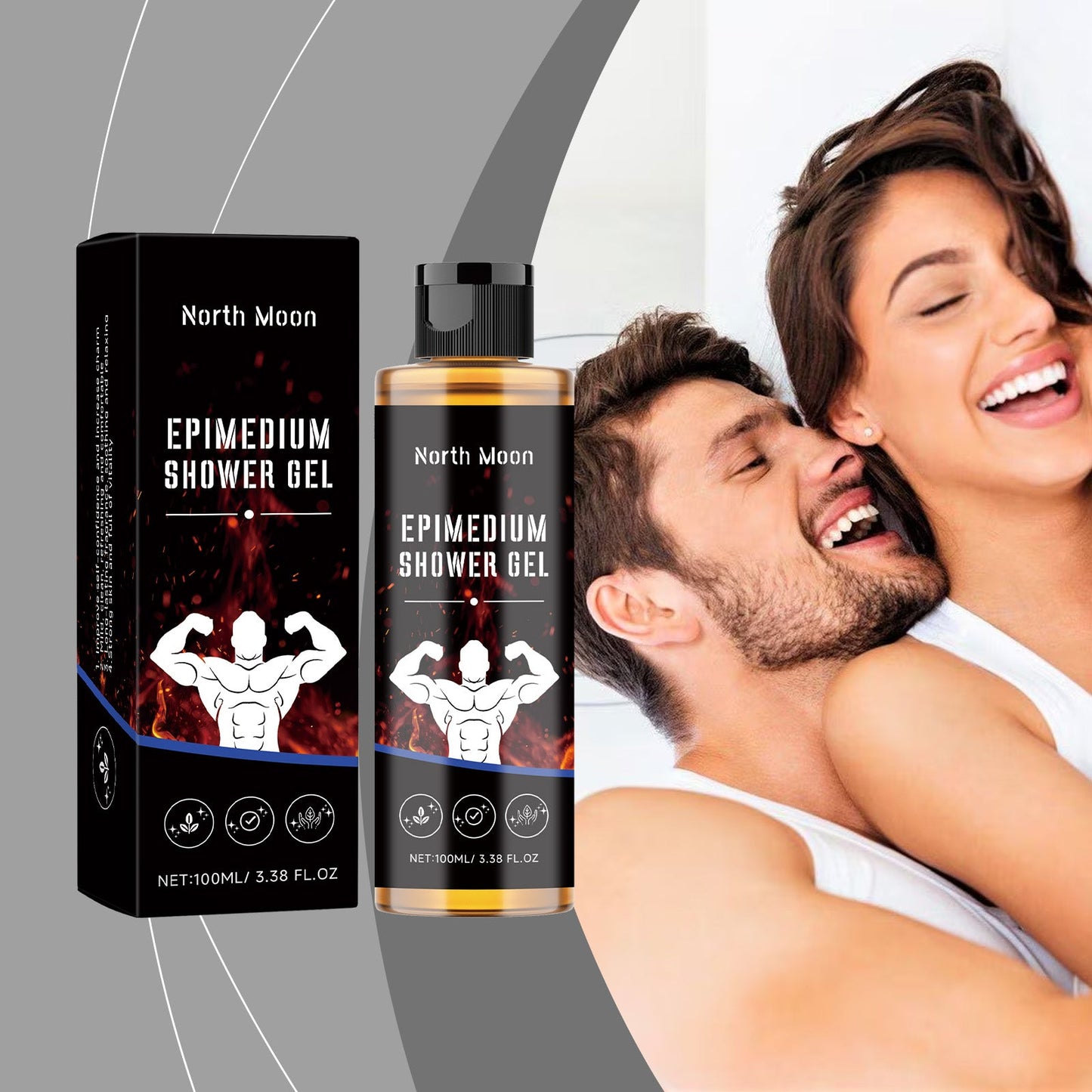 Gel douche corporel premium pour hommes pour une peau propre et hydratée