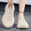 Hollow hole shoes for men one foot sandals fashionable and casual soft soled toe wrapped beach shoes - Korvel