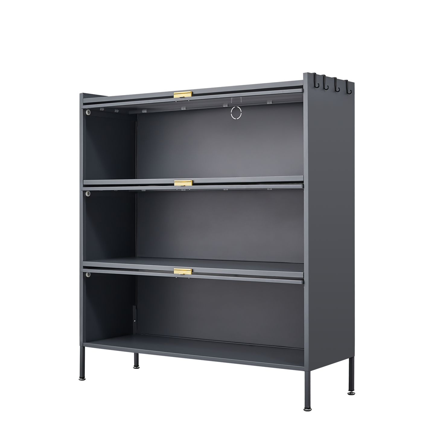 3 Tier Pantry Storage Cabinet Baker Racks for Kitchen with Storage Kitchen Pantry Storage Cabinet Microwave Rack Storage Rack - Korvel