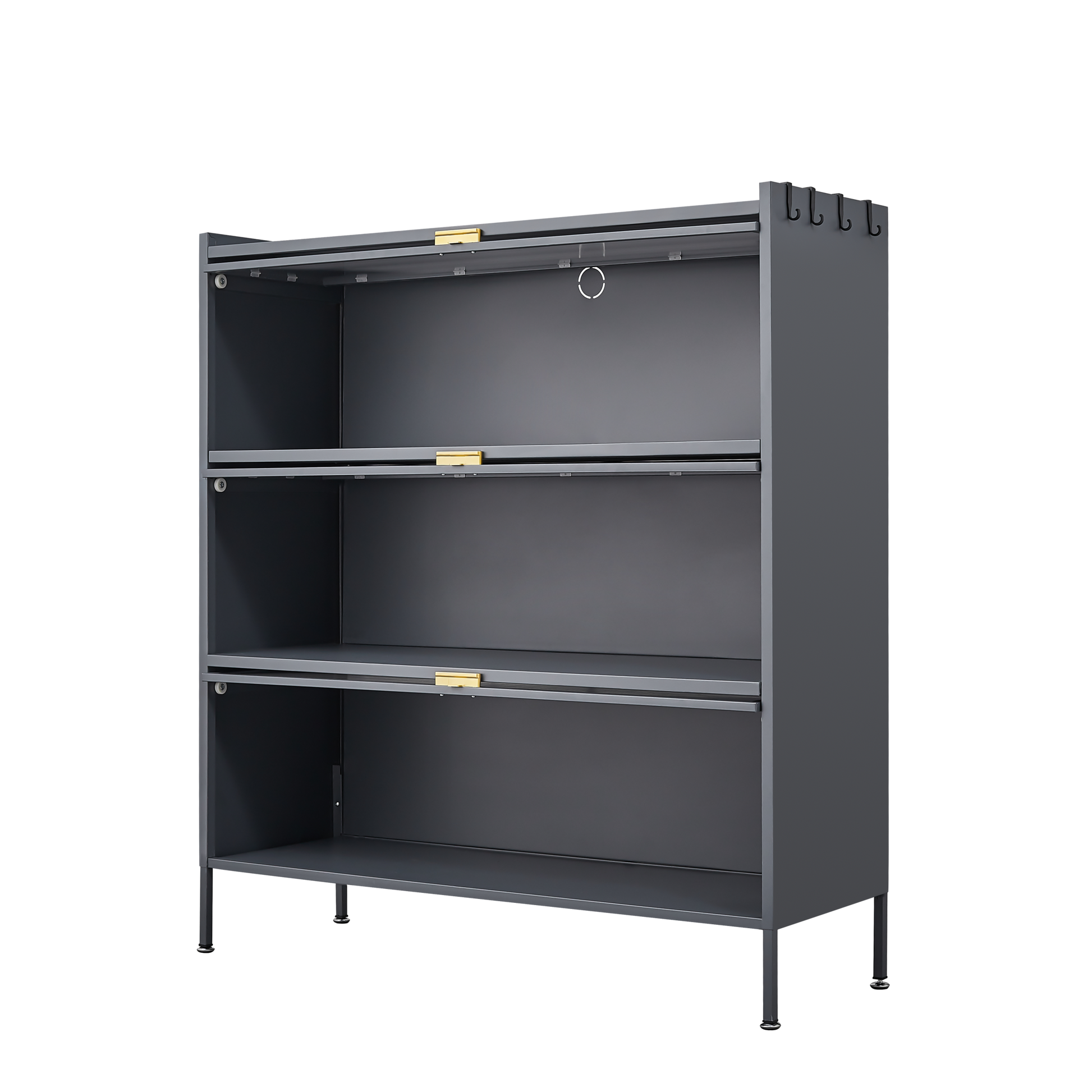 3 Tier Pantry Storage Cabinet Baker Racks for Kitchen with Storage Kitchen Pantry Storage Cabinet Microwave Rack Storage Rack - Korvel