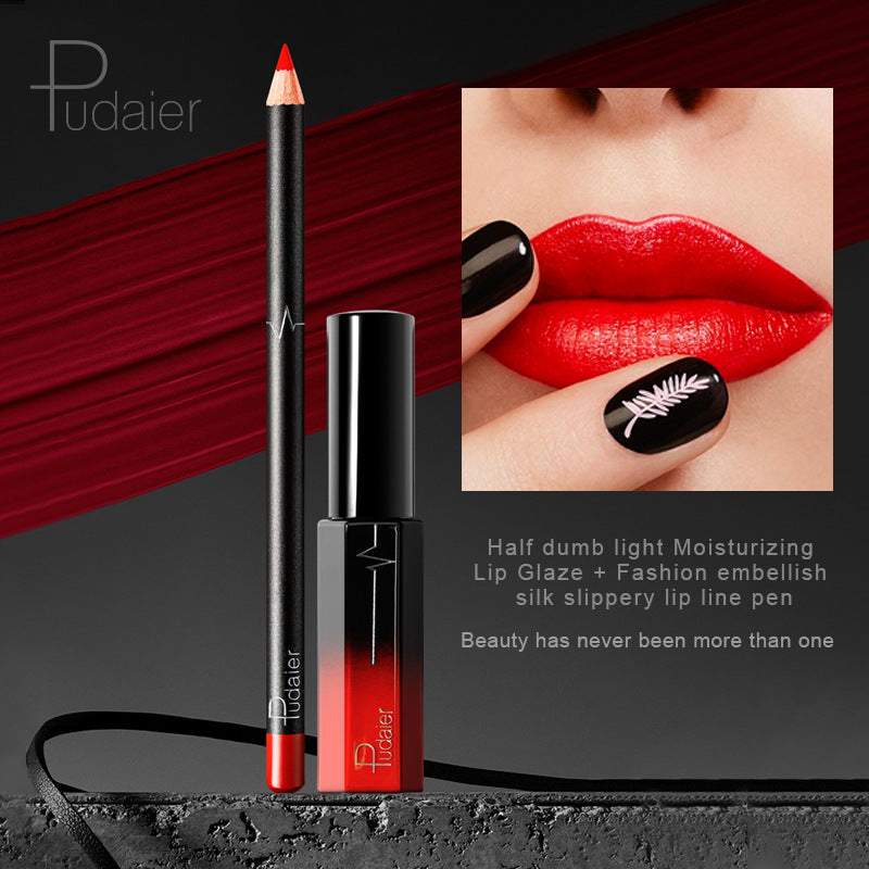 Pudaier 36 Color Matte Lip Gloss & Liner Set