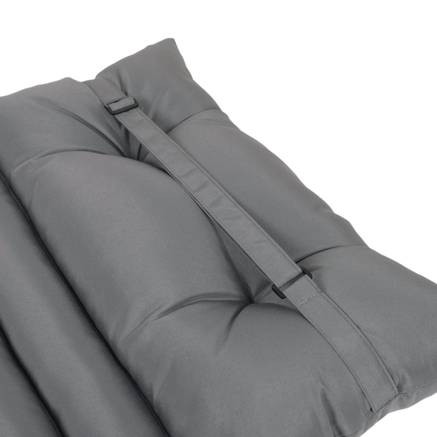 2PCS Set Outdoor Lounge Chair Cushion Replacement Patio Funiture Seat Cushion Chaise Lounge Cushion-GREY - Korvel