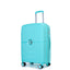 Expandable Hardshell Suitcase Double Spinner Wheels PP Luggage Sets Lightweight Durable 3-Piece Set (20/24/28) , Lake Blue - Korvel