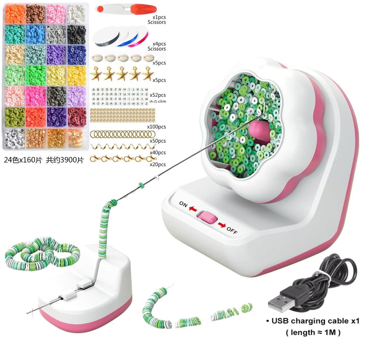 Electric Automatic Beading Machine for Crafting