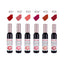 Set de Brillo de Labios Mate Fit Colors Botella de Vino Rojo - 6 Pcs