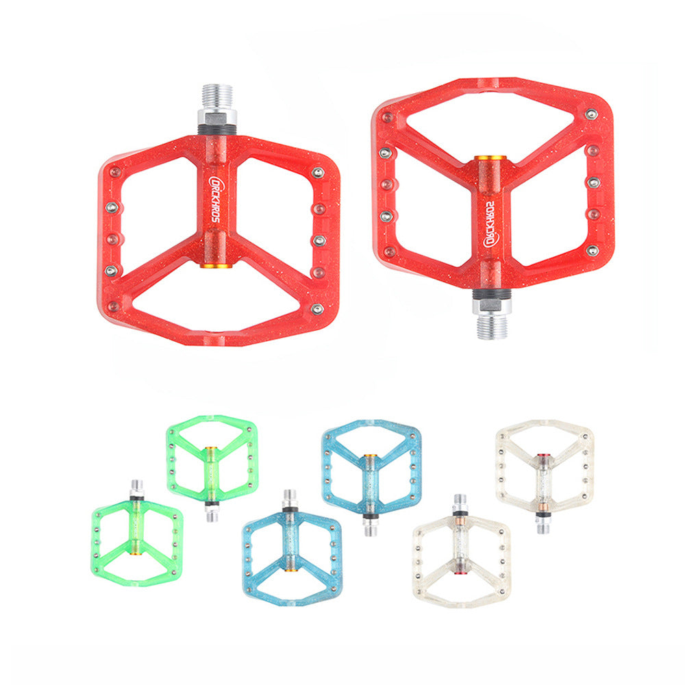 CNC Wide-faced PC Pedal Bicycle Pedal Road Mountain Bike Peilin Anti-Skid Pedal 2 Bearing Pedal - Korvel