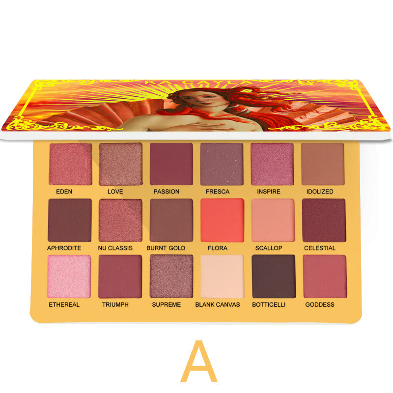 Palette de fards à paupières EVA KA CAYLA 18 teintes