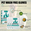 Pet Leave-In Cleaning Gloves Dog Bath Cat Clean Dry Cleaning Gloves Deodorizing Odor Removal - Korvel