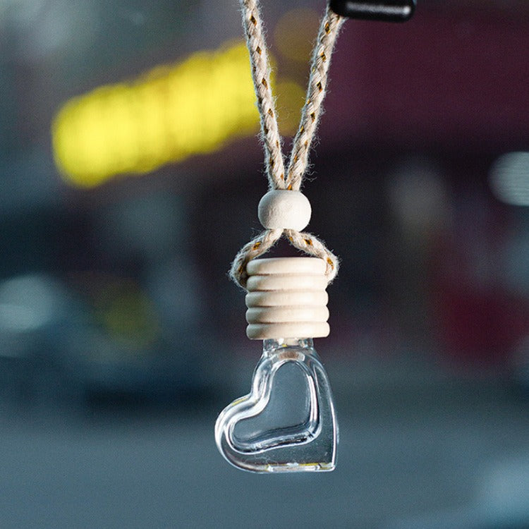 Glass car perfume pendant small empty bottle perfume car perfume bottle car accessories car accessories - Korvel
