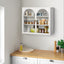 Cabinet mural moderne à deux portes avec portes en verre