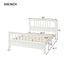 Wood Platform Bed with Headboard and Footboard  Full - Korvel