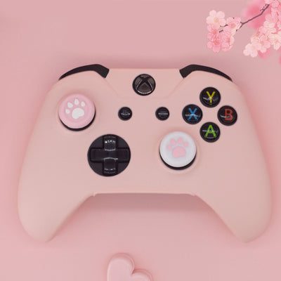Controller protective cover with spray paint feel, girl pink, fierce male color, game controller silicone cover - Korvel