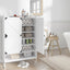 Shoe Cabinet with Doors, 6-Tier Shoe Storage Cabinet with Adjustable Shelves, Wooden Shoes Rack Shoe Storage Organizer - Korvel