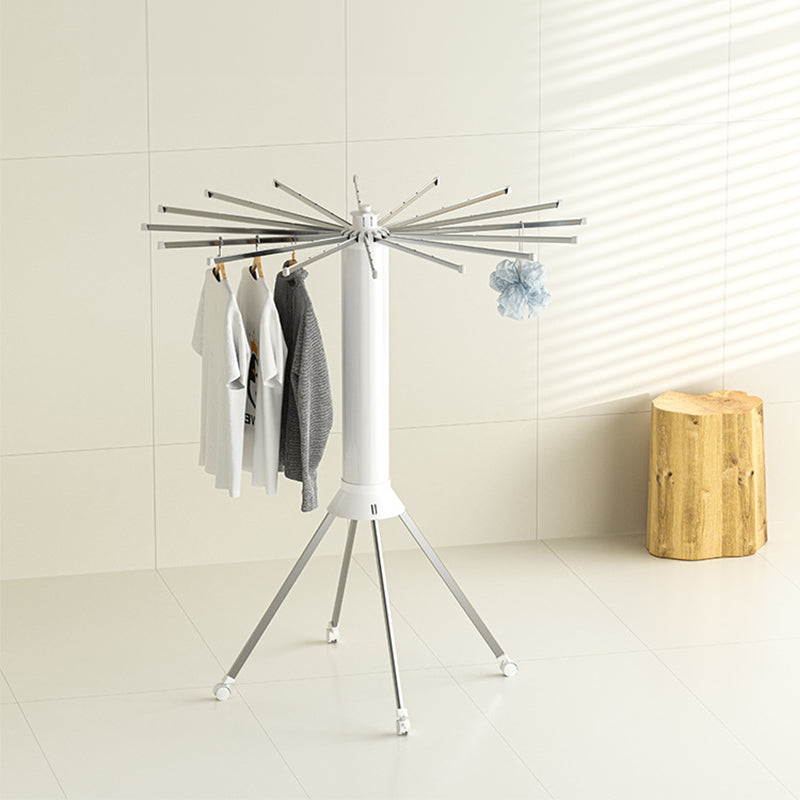 V2 Octopus Round Drybox 1, a portable single-tripod folding drying rack for up to 16 pieces (40kg) of laundry, round and foldabl - Korvel