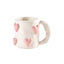 Peach Heart Ceramic Mug - Elegant Pink Design