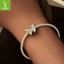 Perles de bracelet DIY Yinziyun Ginkgo Butterfly - Argent S925
