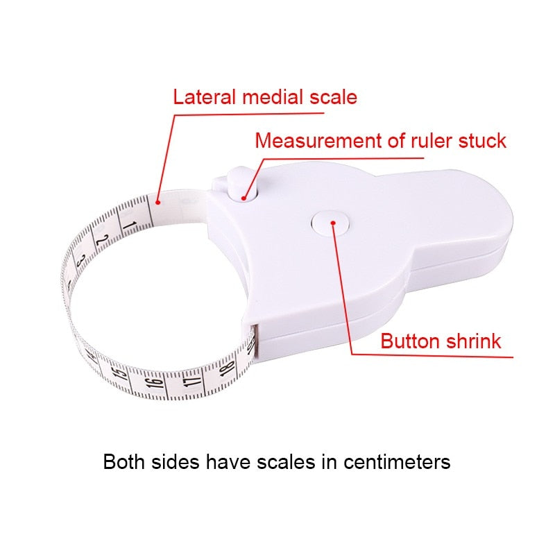 Body Measuring Tape Automatic Telescopic Tape Measure Measuring Film for Body Metric Centimeter Tape 1.5M Sewing Tailor Meter - Korvel