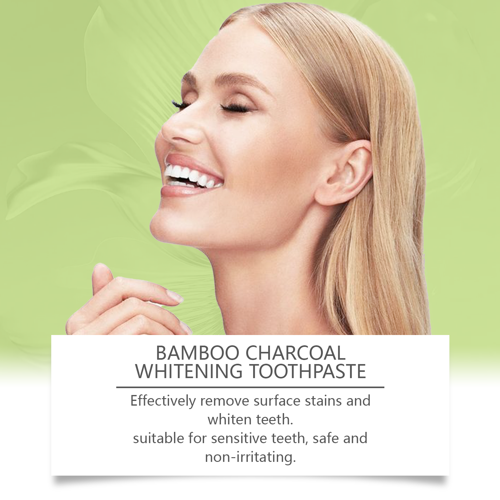 Bamboo Charcoal Toothpaste Freshen Breath, Brightening Teeth And Improving Yellow Tooth Stain Removal Toothpaste - Korvel