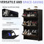 U-Can Shoe Storage Cabinet for Entryway with 3 Flip Drawers, Modern Shoe Organizer Cabinet, Free Standing Shoe Rack Black - Korvel