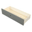 Wood platform bed with two drawers  twin (gray) - Korvel