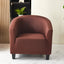 Elastic solid color semi-circular sofa cover, internet cafe, sand caf é, hotel leisure booth, all inclusive, single sofa chair cover - Korvel