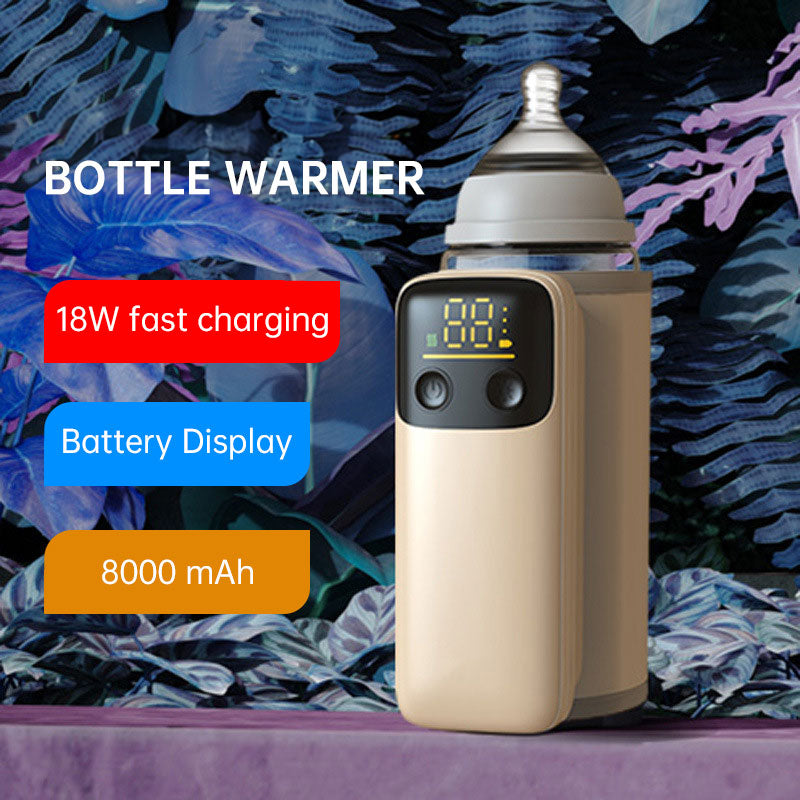 Portable USB Charging Bottle Warmer with Insulation Cover