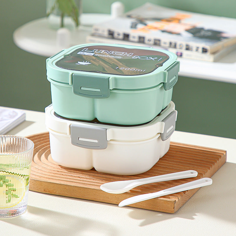 Classic Portable Microwaveable Salad Box with Cutlery