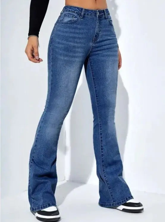 Women's High Waist Slim-fit Stretch Trousers