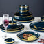 Elegant Blue Porcelain Dinner Plates