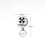 Outdoor equipment high elasticity telescopic steel wire rope keychain anti loss and anti-theft telescopic keychain - Korvel