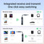 Two to two Bluetooth receiver transmitter 2-in-1 car Bluetooth adapter, airplane, ship, gym - Korvel