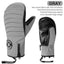 KUTOOK Winter Ski Mittens Windproof Snowboard Mittens Thermal Fleece Lining Skiing Gloves Waterproof Goatskin Palm Outdoor Sport - Korvel