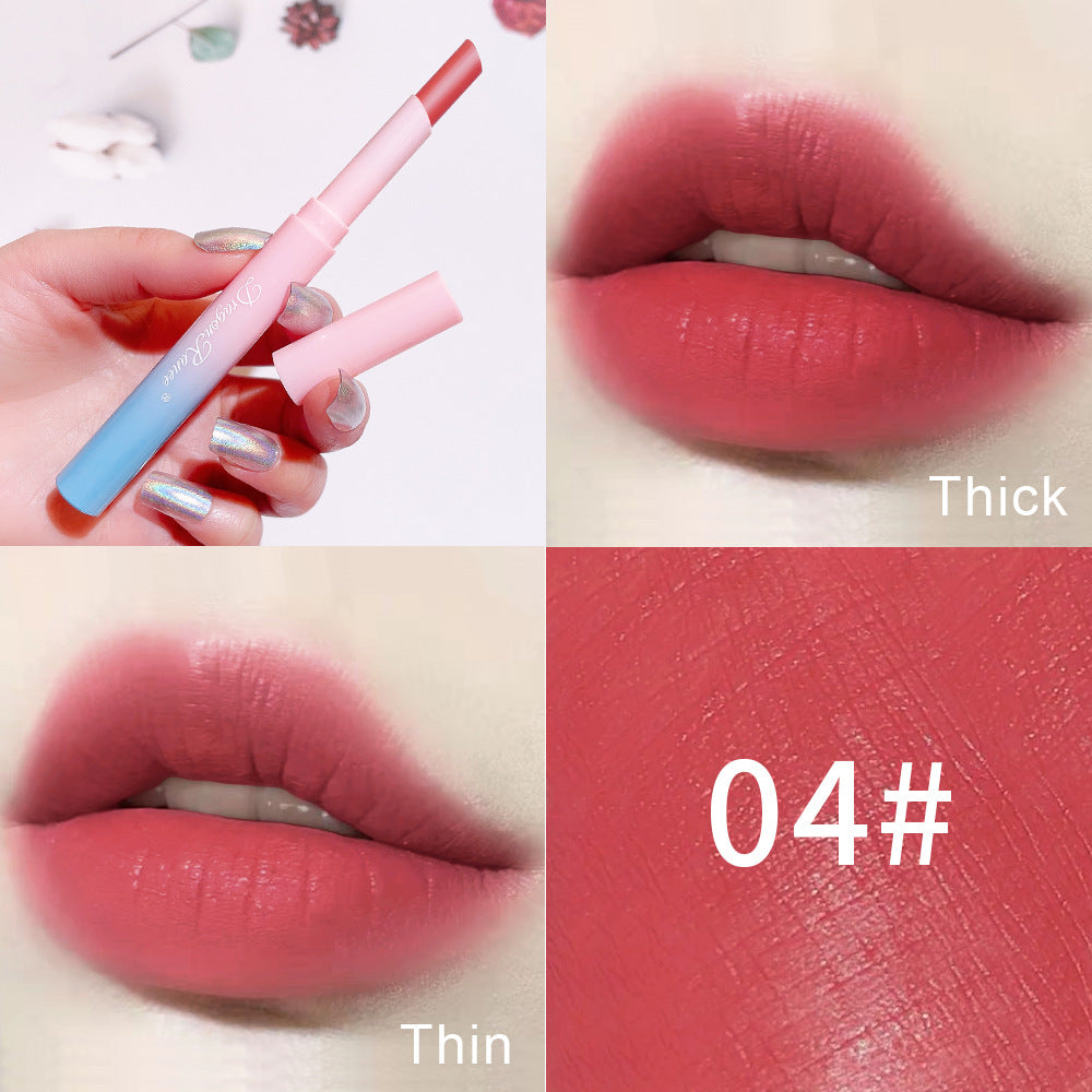Makeup Automatic Rotating Lipstick Pen Matte Matte Lipstick Pen Not Easy to Decolorize Affordable Beauty Makeup - Korvel