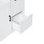 Bathroom storage cabinet with doors and drawers, multiple storage spaces, independent, open adjustable shelves, white - Korvel
