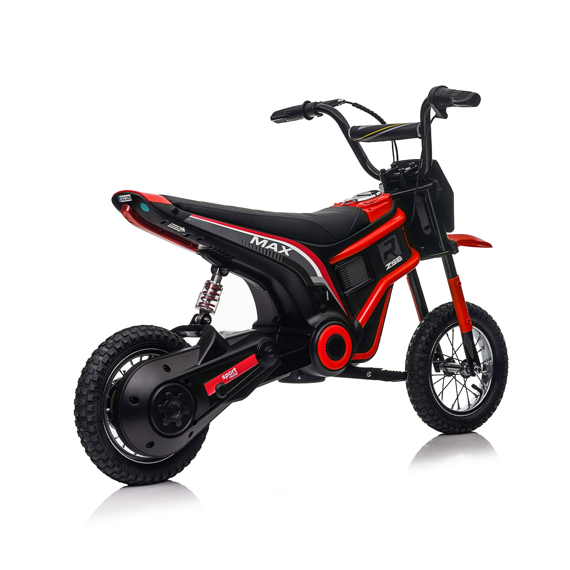 24V14ah children's riding 24V electric toy off-road motorcycle off-road vehicle XXL large speed up to 14.29MPH dual suspension m - Korvel