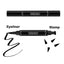 HANDAIYAN Double Ended Stamp Eyeliner Pencil Triangle Stamp Eyeliner 2 In 1 Waterproof Eyeliner - Korvel