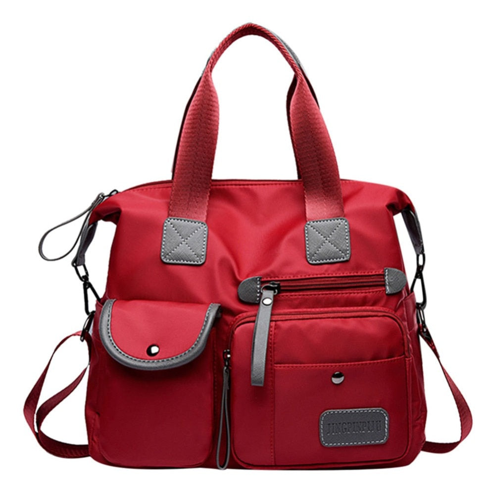 Multiuse Women Waterproof Handbag Nylon Tote Fashion Messenger Crossbody Bags for Women Top-Handle Shoulder Purse Travel Bag - Korvel