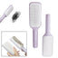 Brosse à cheveux rotative auto-nettoyante avec caractéristiques anti-statiques