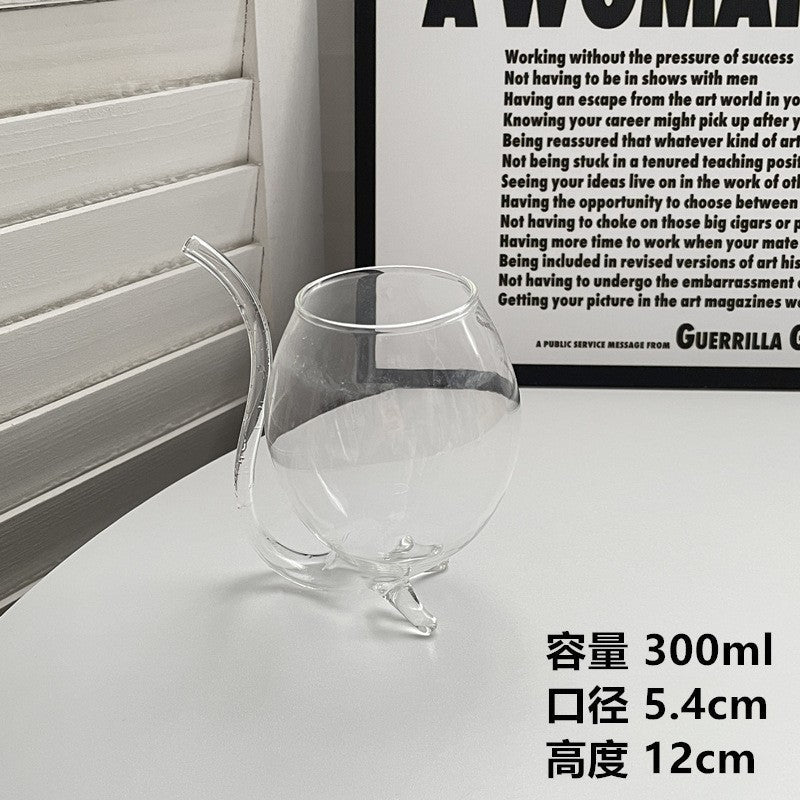 Irregular Glass Tumbler for Coffee, Whisky, and Cocktails